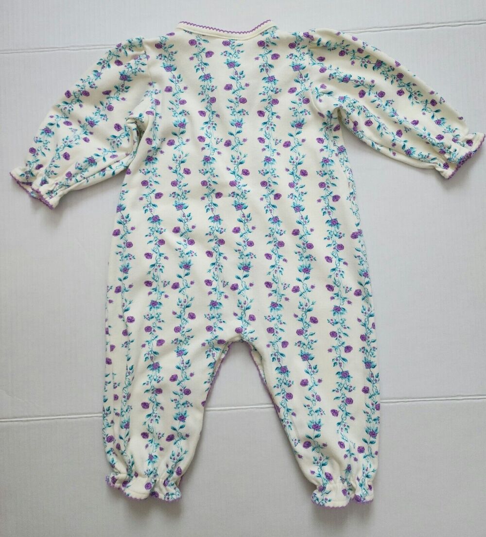 Baby Girl Clothes Lot - 2 Cotton Romper Jumpers & 1 Hooded Cardigan Playwear 12M - Picture 3 of 16